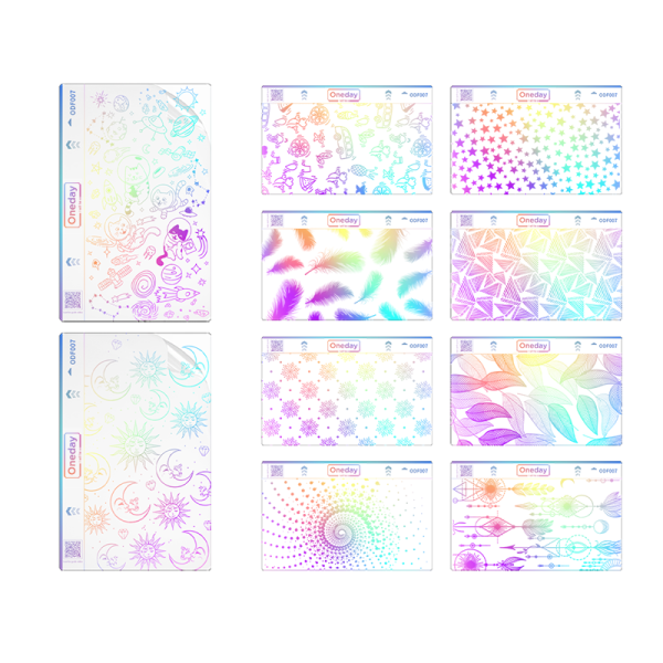 ODF007 Dazzling laser colour back PVC film - 图片 3