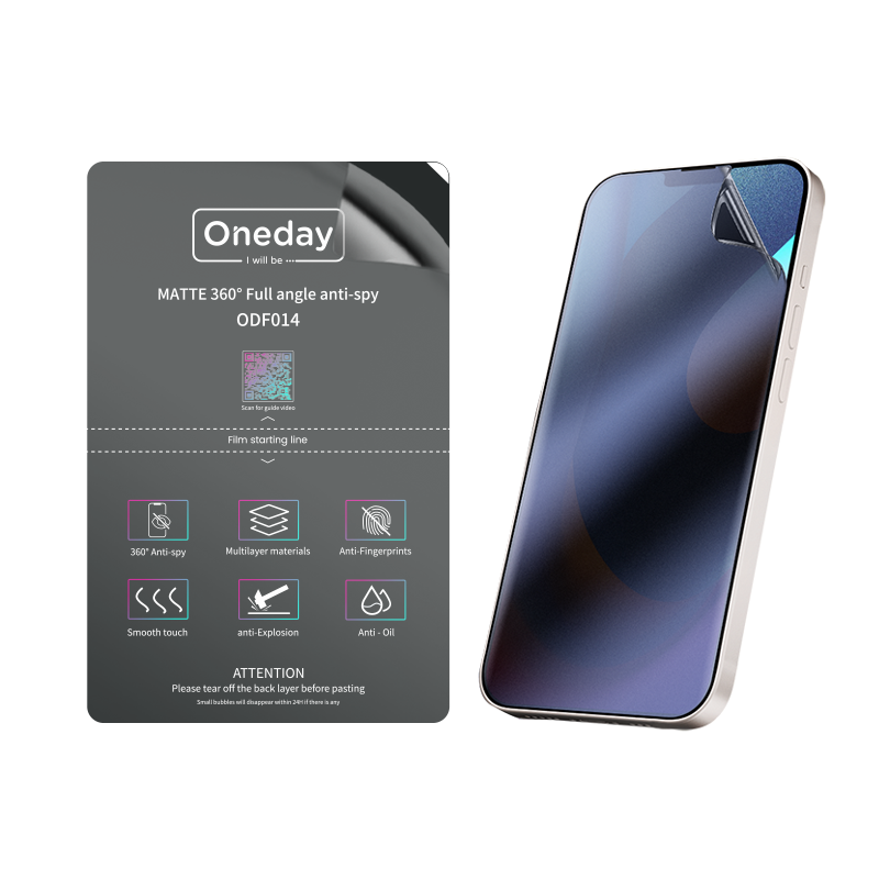 ODF014 MATTE 360° Full angle anti-spy TPU film