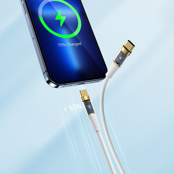 AA01 65W T-ypec to T-ypec 120cm fast charging data cable - 图片 4