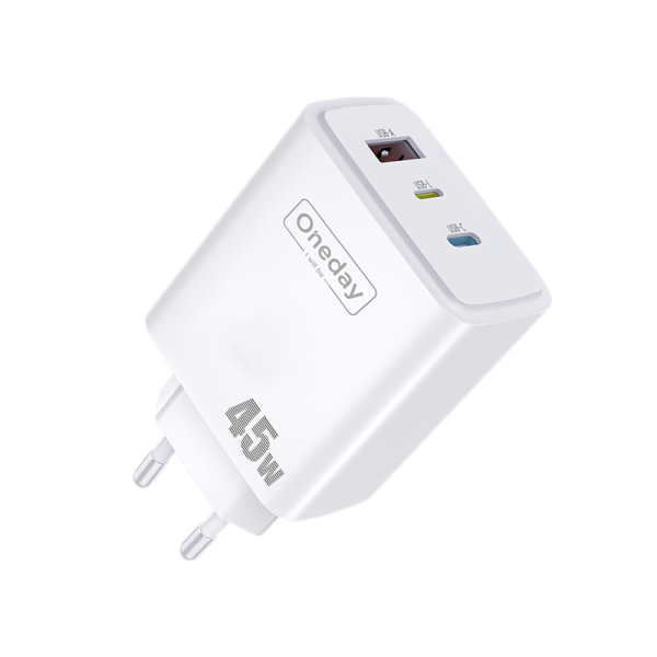 AC03 45W USB + T-ypec + LIGHTN ING  three port Charger EU PLUG - 图片 2