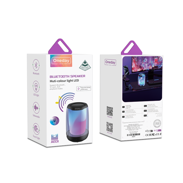 AE01 Multi-colour light LED Bluetooth speaker Multi-colour light LED Blue tooth speaker - 图片 5