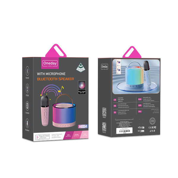 AE04 Multi-colour light LED Blue tooth speaker with Microphone - 图片 5