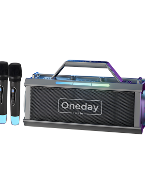 AE07 Portable KTV dual microphone  Blue tooth speaker
