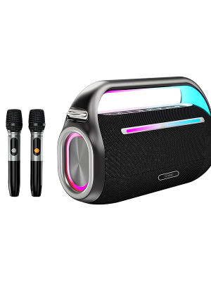 AE09 Super bass sound KTV  dual microphone  Blue tooth speaker