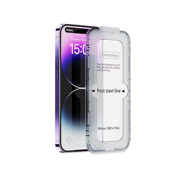 AT03 HD Dust-proof install box Tempered glass protector for IP15 series