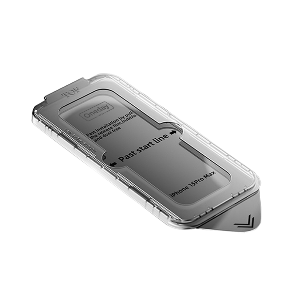 AT04 Anti - spy Dust-proof install box Tempered glass protector for IP15 series - 图片 3