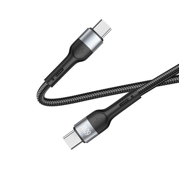 DA01 60W T-ypec to T-ypec 100cm aluminum & braid  fast charging data cable - 图片 2