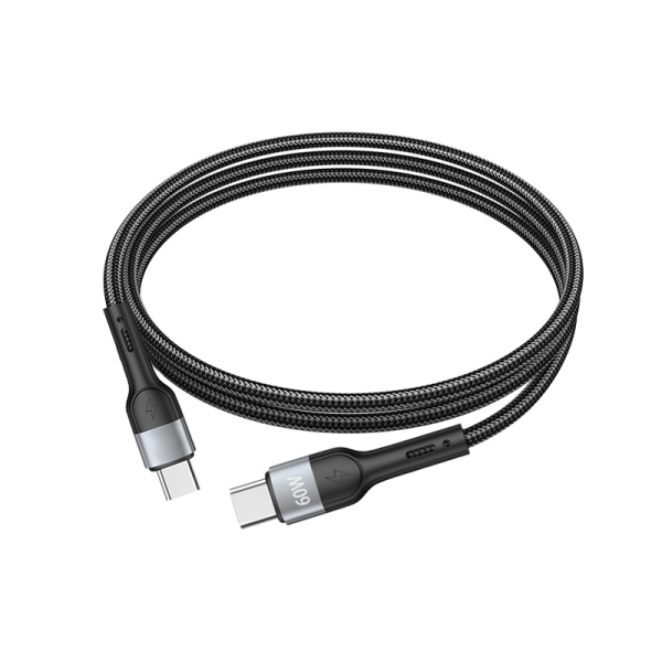 DA01 60W T-ypec to T-ypec 100cm aluminum & braid  fast charging data cable - 图片 3