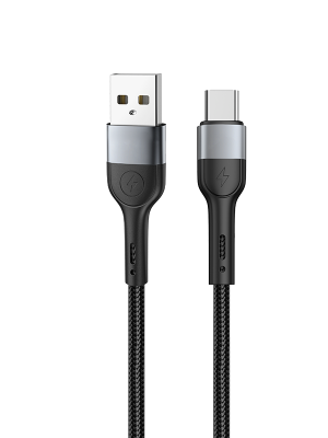DA01 USB to T-ypec 100cm aluminum & braid charging data cable