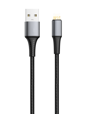 DA02 USB to IPH 100cm aluminum & braid charging data cable