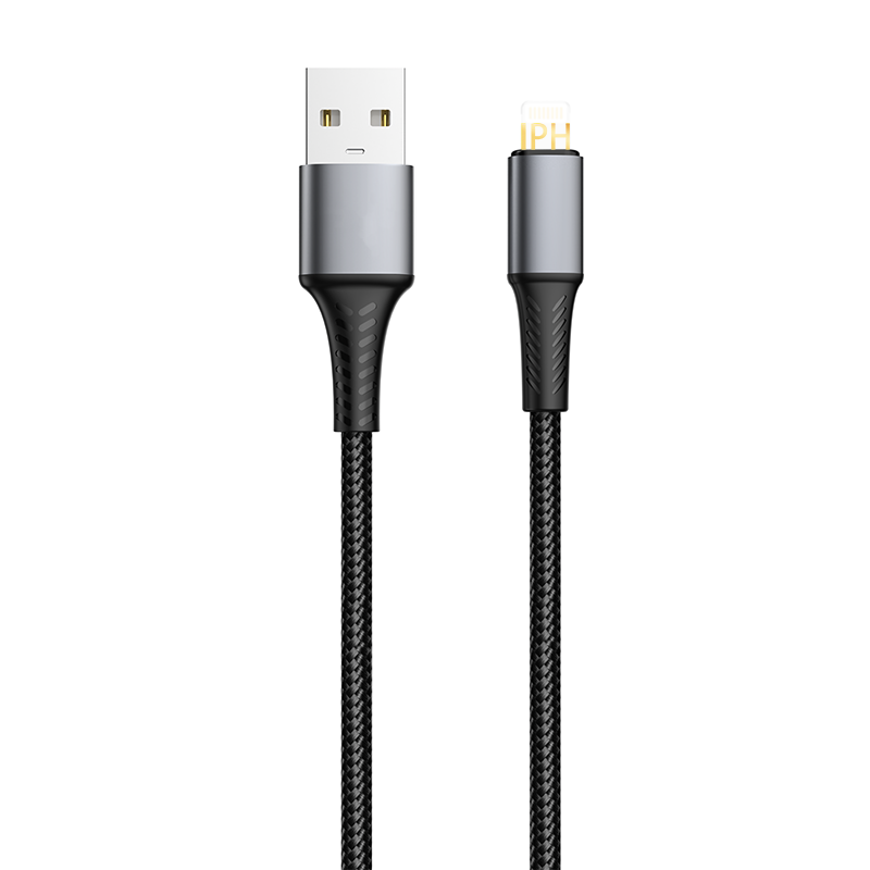DA02 USB to IPH 100cm aluminum & braid charging data cable