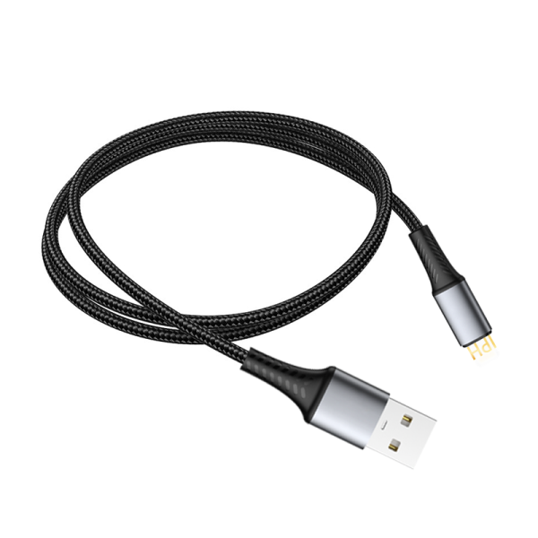 DA02 USB to IPH 100cm aluminum & braid charging data cable - 图片 2