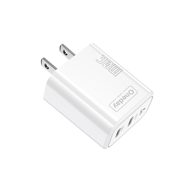 DC01 30W USB + TYPEC dual port GaN Charger US PLUG - 图片 3