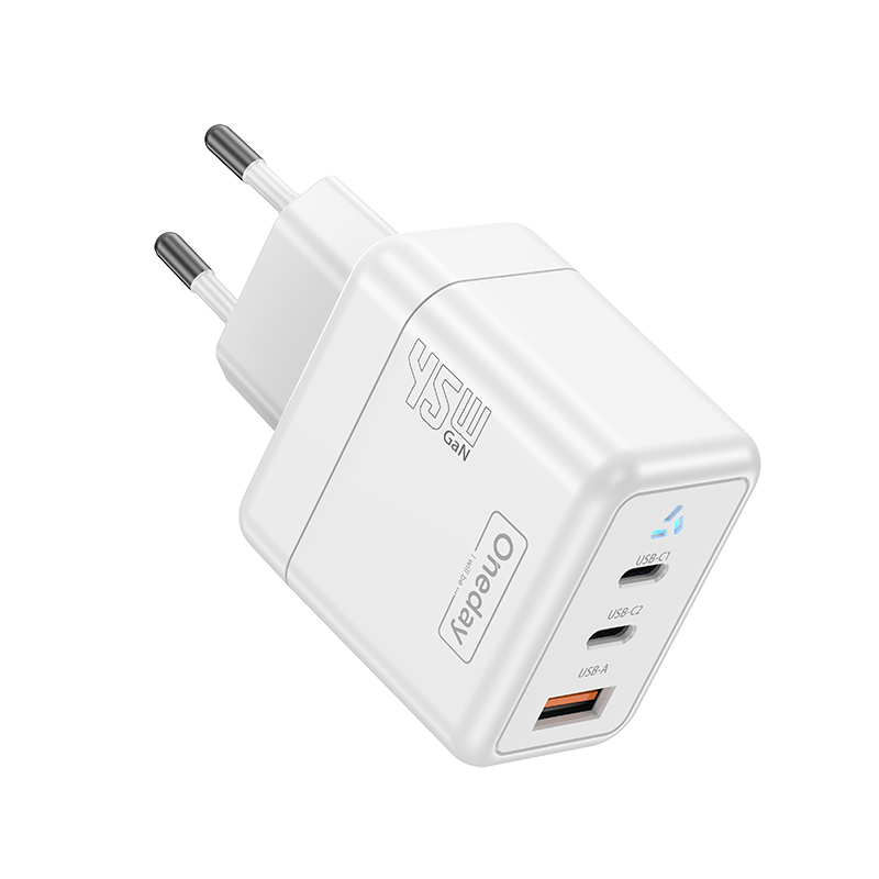DC02 45W USB + T-ypec + T-ypec three port GaN Charger