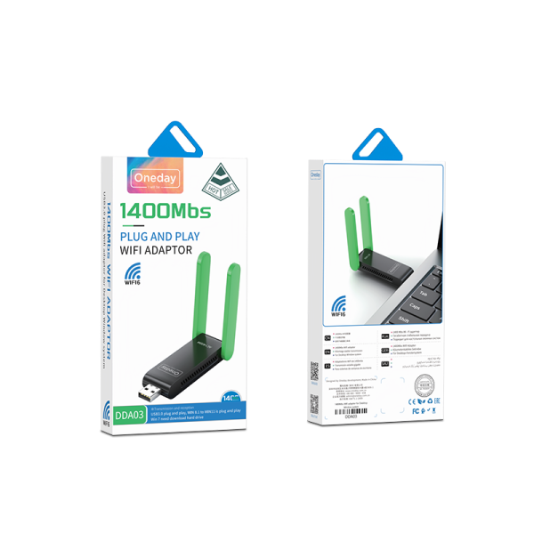 DDA03 1400Mbs Wifi adaptor for Desktop Window system - 图片 5