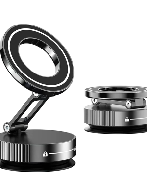DH06 Aluminum suction adjustable magnetic car holder For glass in car