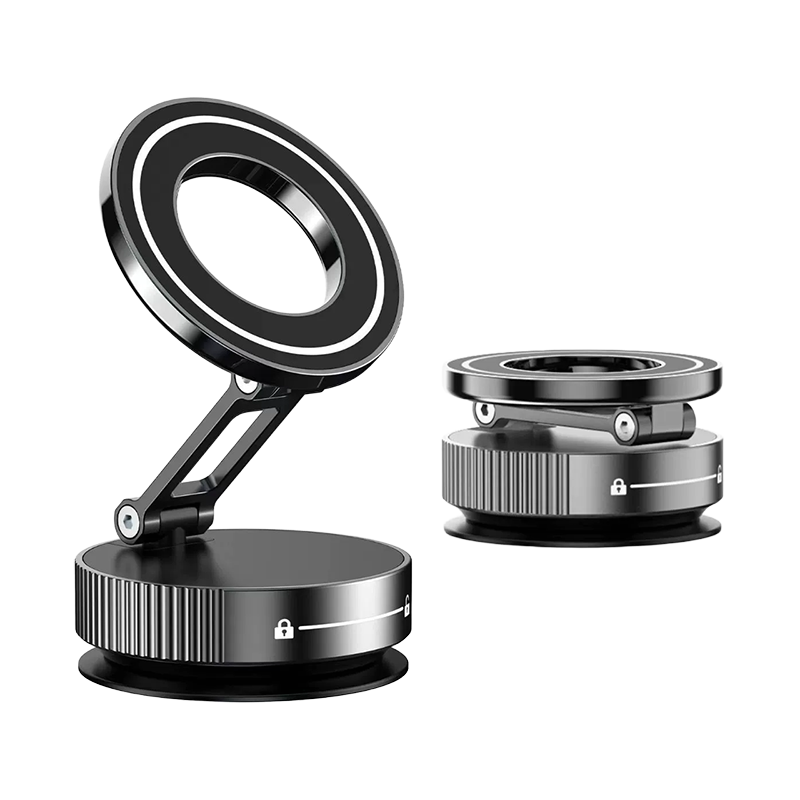 DH06 Aluminum suction adjustable magnetic car holder For glass in car