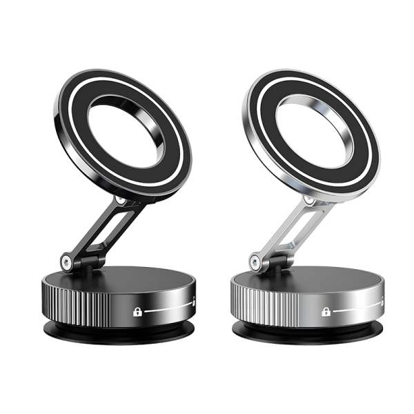 DH06 Aluminum suction adjustable magnetic car holder For glass in car - 图片 3
