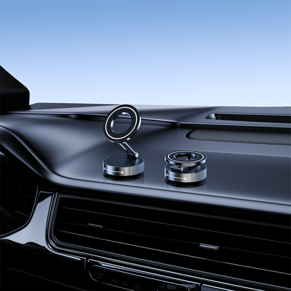 DH06 Aluminum suction adjustable magnetic car holder For glass in car - 图片 4