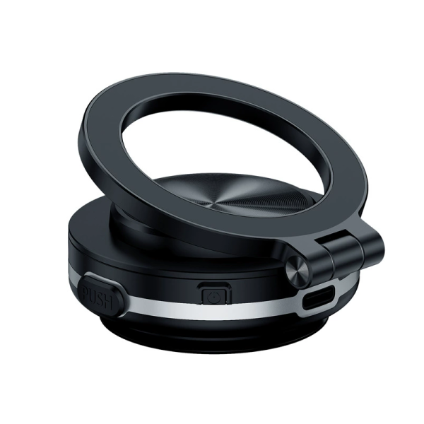 DH07 Automatic aluminum suction adjustable magnetic car holder For glass in car - 图片 3