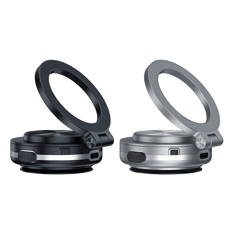 DH07 Automatic aluminum suction adjustable magnetic car holder For glass in car
