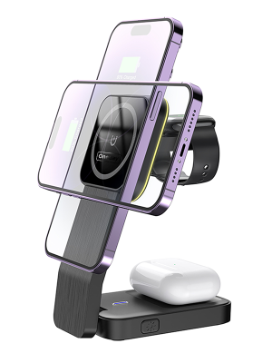 DQ06 15W 3 IN 1 Stand Wireless charger