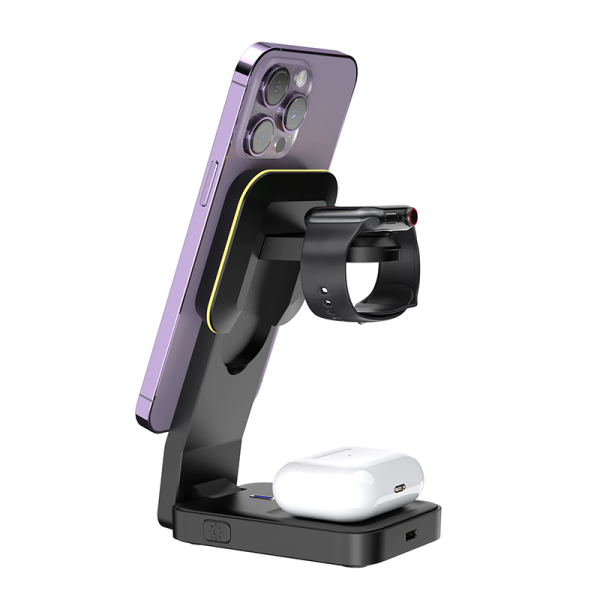 DQ06 15W 3 IN 1 Stand Wireless charger - 图片 2