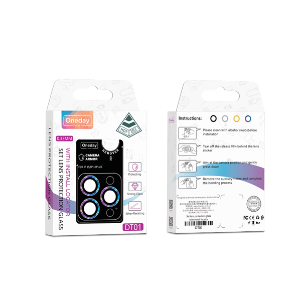 DT01 Set lens protection glass with Install locator For IP14 - IP16 series - 图片 5