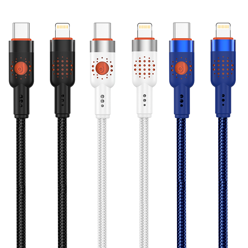 EA01 30W T-ypec to IPH 100cm braid fast charging data cable