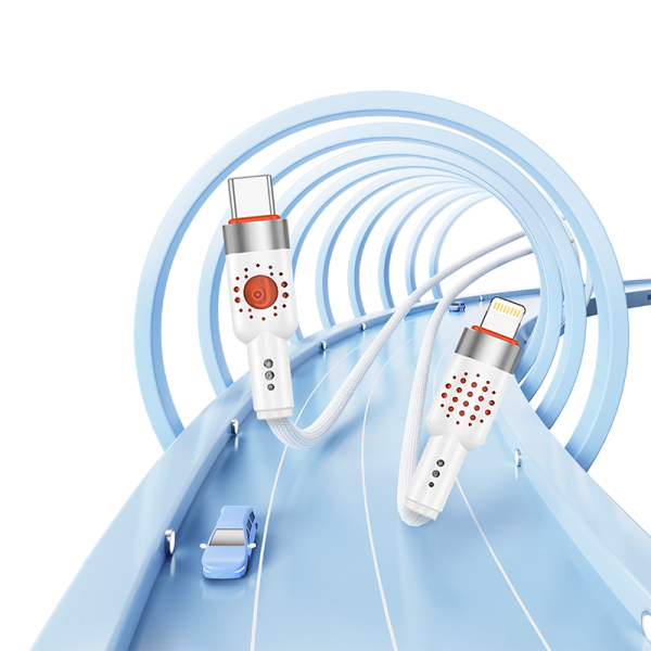 EA01 30W T-ypec to IPH 100cm braid fast charging data cable - 图片 4