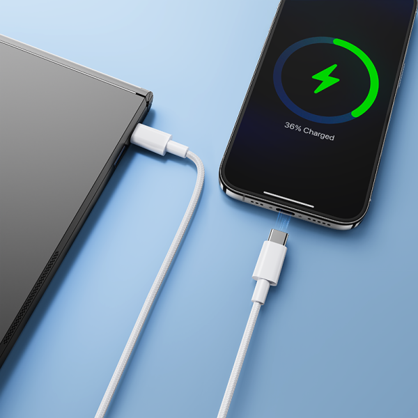 EA03 65W T-ypec to T-ypec 120cm  braid fast charging data cable - 图片 4