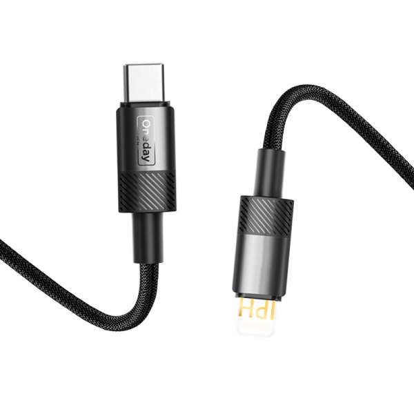 EA05 30W T-ypec to IPH 100cm braid fast charging data cable - 图片 3