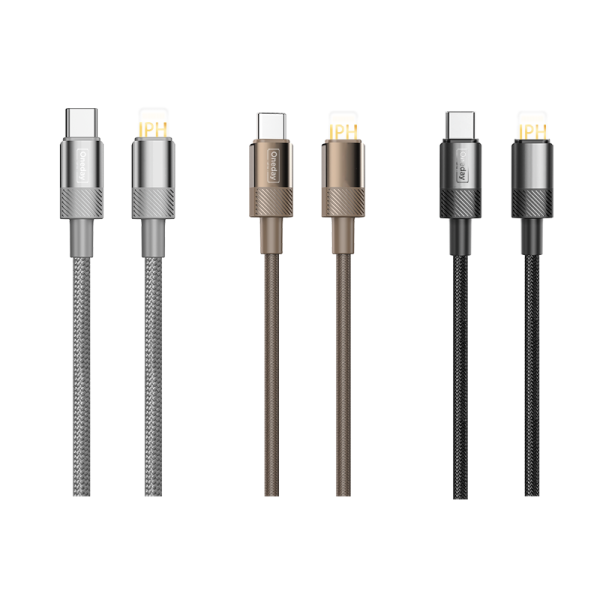 EA05 30W T-ypec to IPH 100cm braid fast charging data cable