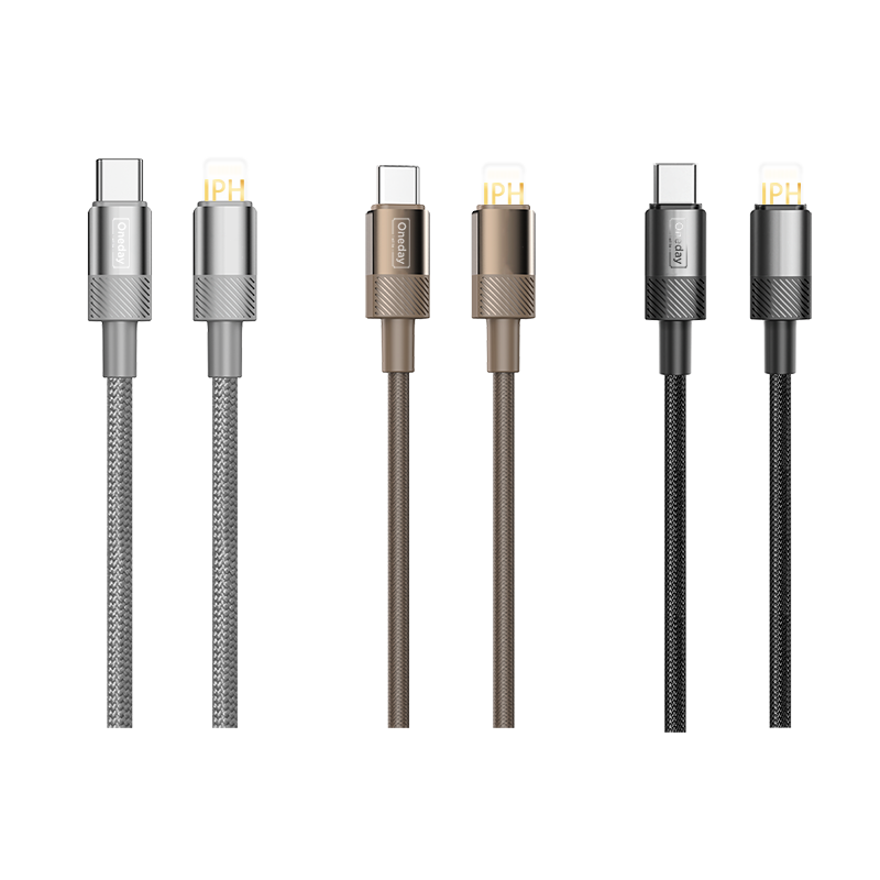 EA05 30W T-ypec to IPH 100cm braid fast charging data cable