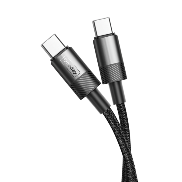 EA05 60W T-ypec to T-ypec 100cm braid fast charging data cable - 图片 2