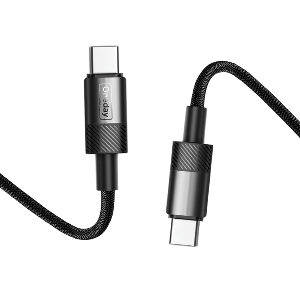 EA05 60W T-ypec to T-ypec 100cm braid fast charging data cable - 图片 3