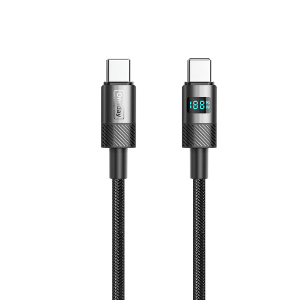 EA06 60W T-ypec to T-ypec 100cm braid fast charging data cable - 图片 2