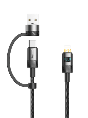 EA07 Max 30W 2 in 1  Digital fast charging cable
