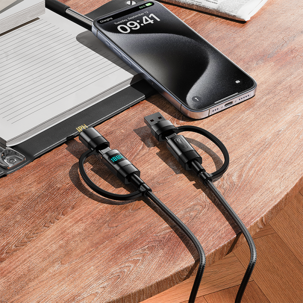 EA08 Max 60W 4 in1 Digital fast charging cable - 图片 4