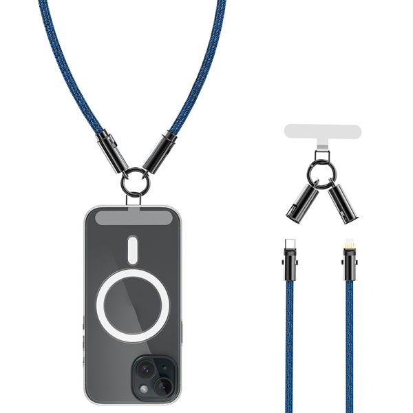 EA10 30W T-ypec to IPH Phone strap 100cm braid fast charging data cable - 图片 2