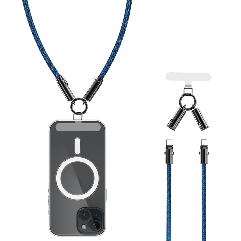 EA10 60W T-ypec to T-ypec Phone strap 100cm braid fast charging data cable