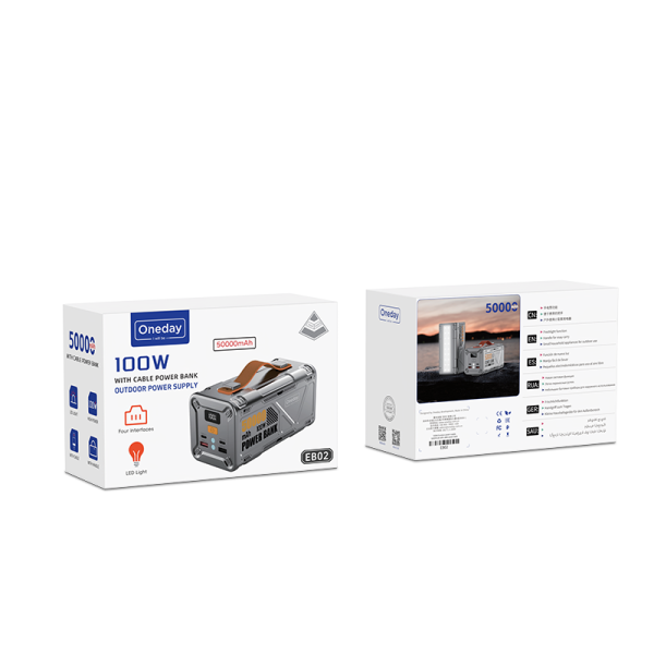 EB02 100W Outdoor power supply 50000mah with cable power bank - 图片 5