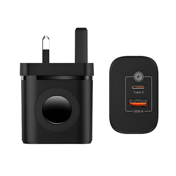 EC06 23W PD charger & 3W watch 2in1 wireless charger UK PLUG - 图片 3