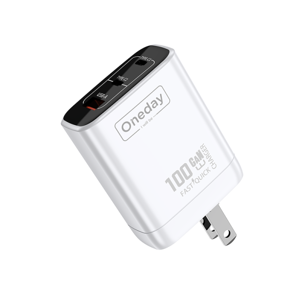 EC05 100W USB + T-ypec + T-ypec three port GaN Charger - 图片 3