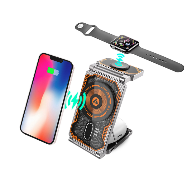 EQ01 Foldable industrial design 3 IN 1 wireless charger - 图片 2