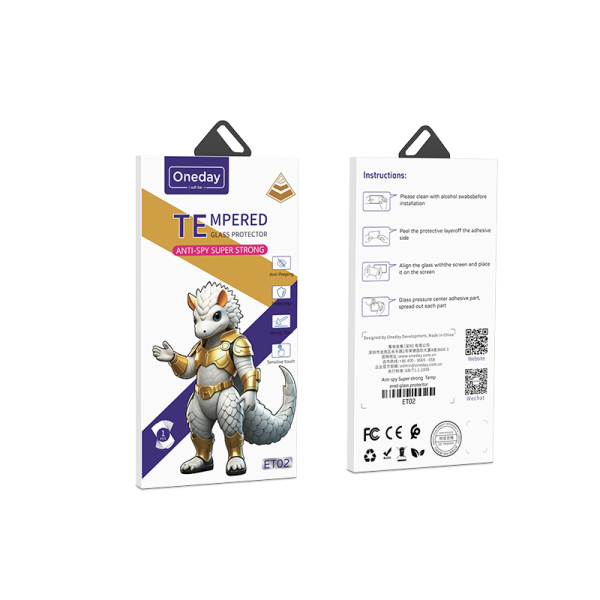 ET02 AntI-spy Super strong  Tempered glass protector - 图片 5