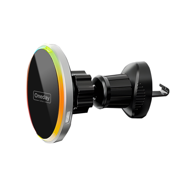 EW02 Magnetic RGB wireless car charger For outlet in car - 图片 3