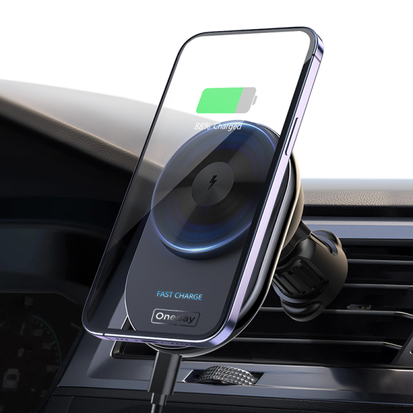 EW04 Magnetic Mobile fast charging car holder For outlet in car - 图片 2