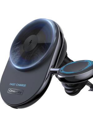 EW04 PRO Magnetic Mobile & watch fast charging car holder For outlet in car