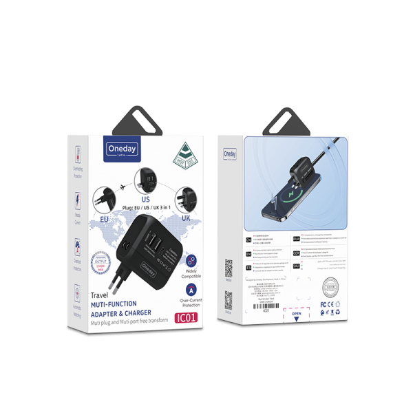 IC01  Multi-function Travel  adapter & charger - 图片 6